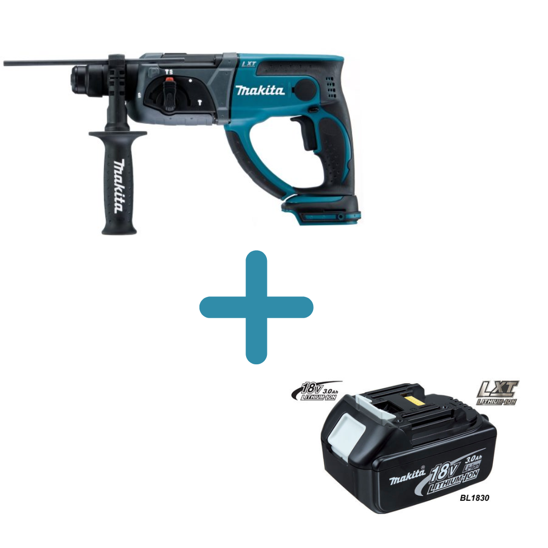 MAKITA Cordless SDS + Rotary Hammer DHR202ZK + FREE 3.0Ah Battery